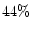 $44\%$