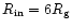 $R_{\rm in}=6R_{\rm g}$