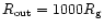 $R_{\rm out}=1000R_{\rm g}$
