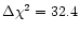 $\Delta\chi^2=32.4$