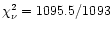 $\chi_{\nu}^2=1095.5/1093$