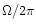 $\Omega /2\pi $