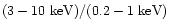 $(3 - 10~{\rm keV}) / (0.2 - 1~{\rm keV})$