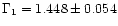 $\Gamma_1 = 1.448\pm 0.054$