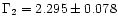 $\Gamma_2 = 2.295 \pm 0.078$