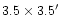 $3.5\times3.5'$