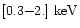 $[0.3{-}2.]{\rm~keV}$