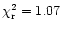 $\chi^2_{\rm r} =
1.07$