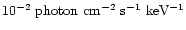 $10^{-2}\rm ~photon~cm^{-2}~s^{-1}~keV^{-1}$