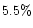 $5.5\%$