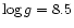$\log g = 8.5$