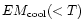 $EM_{\rm cool}(<T)$