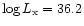 $\log L_{\rm x} =
36.2$