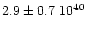 $2.9\pm0.7~10^{40}$