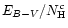 $E_{B-V}/N_{\rm H}^c$