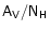 $\mathsf{A_V/N_{H}}$