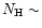 $N_{\rm H} \sim$