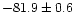 $-81.9\pm0.6$