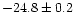 $-24.8\pm0.2$