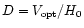 $D=V_{\rm opt}/H_{0}$