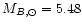 $M_{B,\odot}=5.48$