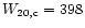 $W_{20,{\rm c}}=398$