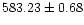 $583.23\pm0.68$