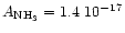 $A_{\rm NH_3}=1.4\ 10^{-17}$