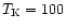 $T_{\rm K}=100$