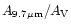$A_{9.7\mu{\rm m}}/A_{\rm V}$
