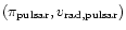 $(\pi_{\rm pulsar}, v_{\rm rad,pulsar})$