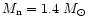 $M_{\rm n} =
1.4~M_\odot$