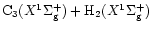 ${\rm C_3}(X^1\Sigma_{\rm g}^+) + {\rm H}_2(X^1\Sigma_{\rm g}^+)$