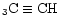 $_3 {\rm C\equiv CH}$