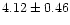 $4.12 \pm 0.46$