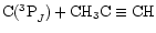 ${\rm C(^3P}_J) + {\rm CH_3C \equiv CH}$