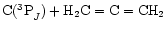 ${\rm C(^3P}_J) + {\rm H_2C=C=CH_2}$