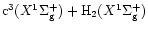 ${\rm c^3}(X^1\Sigma_{\rm g}^+) + {\rm H_2}(X^1\Sigma_{\rm g}^+)$