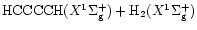 ${\rm HCCCCH}(X^1 \Sigma_{\rm g}^+) + {\rm H_2}(X^1\Sigma_{\rm g}^+)$