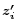 $\vec{z'_i}$