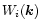 $W_i(\vec{k})$