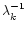 $\lambda_k^{-1}$