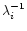 $\lambda_i^{-1}$