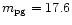 $m_{\rm pg} = 17.6$