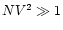 $NV^2\gg1$