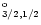 $^{\rm o}_{3/2,1/2}$