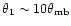 $\theta_{1}\sim
10\theta_{\rm mb}$