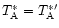 $T_{\rm A}^{\ast} = T_{\rm A}^{\ast \prime}$