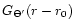 $G_{\Theta^{\prime}}(r-r_0)$