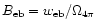 $B_{\rm eb} =
w_{\rm eb}/\Omega_{4\pi}$